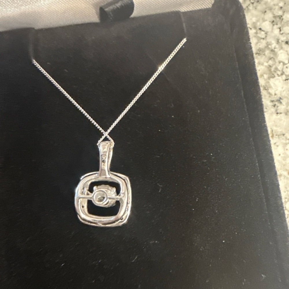 Unstoppable Love Diamond Necklace 5/8 ct tw Round-Cut 10K White Gold 19" - Picture 3 of 9